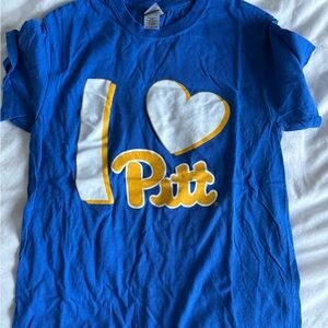 Blue 'I Love Pitt' T-Shirt